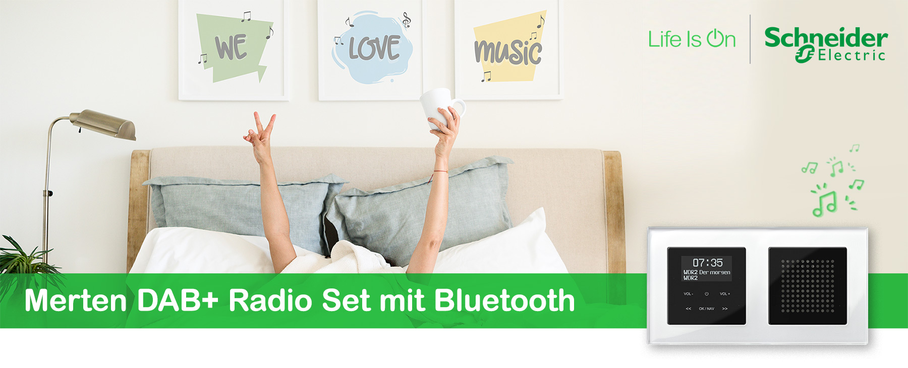 Merten DAB+ Radio Set mit Bluetooth