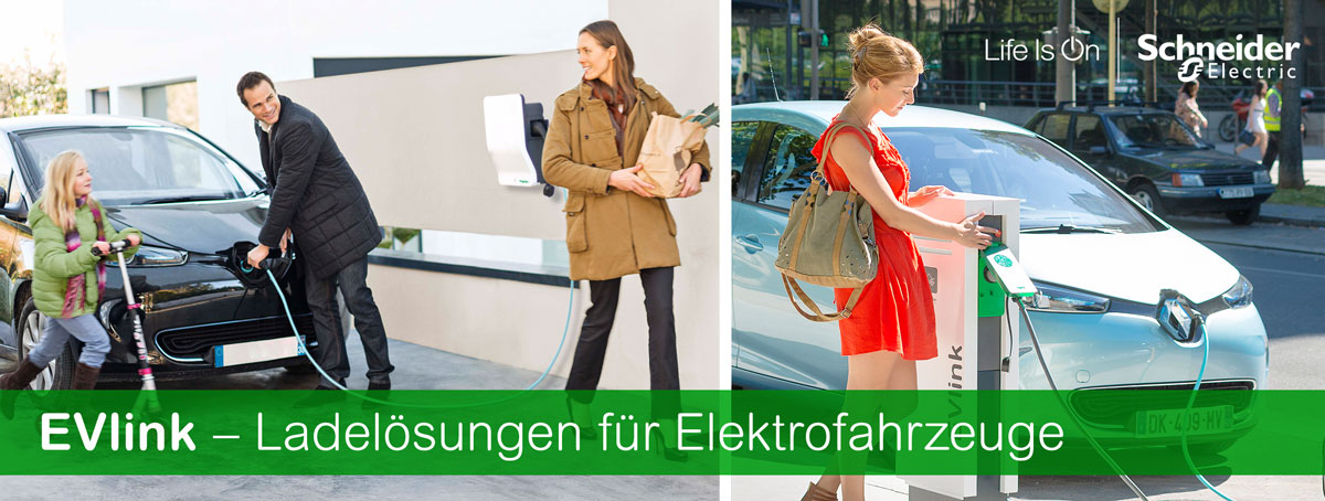 Schneider Electric EVlink - Ladelösungen für Elektrofahrzeuge