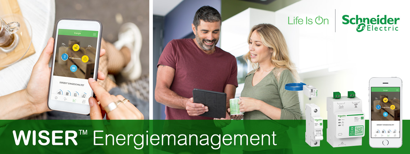Wiser™ Energiemanagement und Wiser™ Smart Home