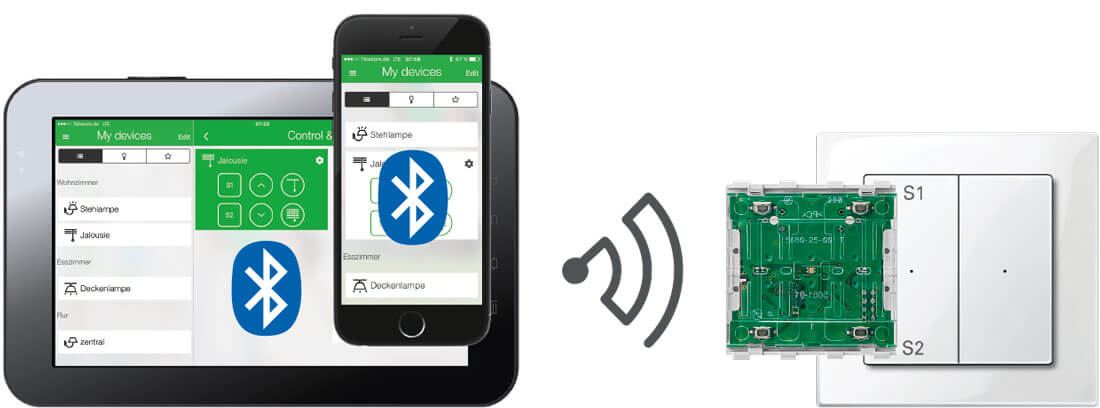 Wiser steuerung per Bluetooth