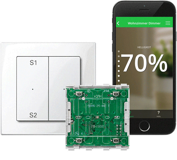 Wiser™ Taster-Modul in System M und System Design