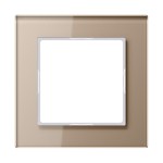 Glasrahmen champagner