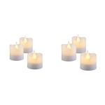 Hellum – LED-Kerzen – Stumpenkerzen – Produktfarbe: Weiß