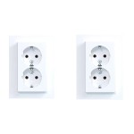 Hager A.8 Steckdosen lichtweiß / weiß matt
