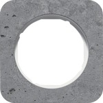 Berker 10112379 Rahmen 1-fach R.1 Beton grau/polarweiß glänzend 