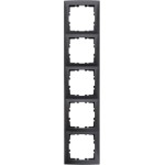 Berker 10159949 Rahmen 5fach, S.1 anthrazit, matt 