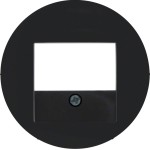 Berker 10382045 Zentralstück mit TAE-Ausschnitt R.1/R.3/R.Classic schwarz glänzend 