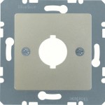 Berker 143104 Zentralplatte für Melde- und Befehlsgerät Ø 18,8 mm edelstahl lackiert 