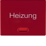 Berker 14880062 Wippe mit roter Linse und Aufdruck 'Heizung' Arsys rot glänzend 