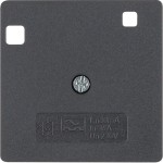 Berker 14961606 Zentralstück für FI-Schutzschalter System 50x50 mm anthrazit matt 