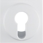 Berker 15076089 Zentralstück für Schlüsselschalter/-taster Q.1/Q.3 polarweiß samt 