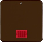 Berker 155801 Wippe mit roter Linse und Aufdruck '0' wg Up IP44 braun glänzend 