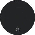 Berker 16202025 Wippe mit Aufdruck Symbol Klingel R.1/R.3 schwarz glänzend 