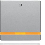 Berker 16246084 Wippe mit oranger Linse und Aufdruck '0' Q.1/Q.3 alu samt lackiert 