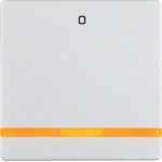 Berker 16246089 Wippe mit oranger Linse und Aufdruck '0' Q.1/Q.3 polarweiß samt 