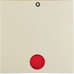 Berker 16248982 Wippe mit roter Linse und Aufdruck '0' S.1/B.3/B.7 cremeweiß glänzend 