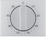 Berker 16357103 Zentralstück mit Regulierknopf für mechanische Zeitschaltuhr K.5 Alu 