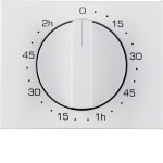 Berker 16357109 Zentralstück mit Regulierknopf für mechanische Zeitschaltuhr K.1 polarweiß glänzend 