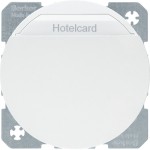 Berker 16402089 Relais-Schalter mit Zentralstück für Hotelcard R.1/R.3 polarweiß glänzend 