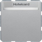 Berker 16406094 Relais-Schalter mit Zentralstück für Hotelcard Berker Q.1/Q.3 alu samt lackiert 