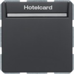 Berker 16406096 Relais-Schalter mit Zentralstück für Hotelcard Berker Q.1/Q.3 anthrazit samt 