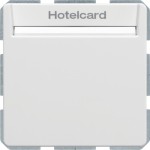 Berker 16406099 Relais-Schalter mit Zentralstück für Hotelcard Berker Q.1/Q.3 polarweiß samt 