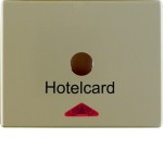 Berker 16419011 Hotelcard-Schaltaufsatz mit Aufdruck und roter Linse Arsys hellbronze lackiert 