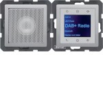 Berker 29806084 Radio Touch mit Lautsprecher DAB+ Q.1/Q.3/Q.7/Q.9 alu samt 