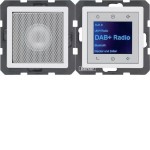 Berker 29806089 Radio Touch mit Lautsprecher DAB+ Q.1/Q.3/Q.7/Q.9 polarweiß samt 