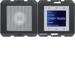 Berker 29807006 Radio Touch mit Lautsprecher DAB+ K.1/K.5 anthrazit matt 