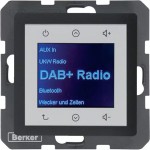 Berker 29846086 Radio Touch UP DAB+ Q.1/Q.3/Q.7/Q.9 anthrazit samt 
