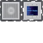 Berker 30801404 Radio Touch mit Lautsprecher DAB+ Bluetooth B.3/B.7 alu matt 