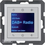 Berker 30841404 Radio Touch UP DAB+ Bluetooth B.3/B.7 alu matt 