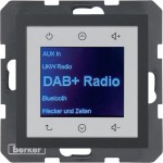 Berker 30841606 Radio Touch UP DAB+ Bluetooth B.3/B.7 anthrazit 
