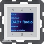 Berker 30846089 Radio Touch UP DAB+ Bluetooth Q.1/Q.3/Q.7/Q.9 polarweiß samt 
