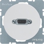 Berker 3315412089 VGA Steckdose mit Schraub-Liftklemmen R.1/R.3 polarweiß glänzend 