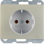 Berker 41157004 Schuko-Steckdose K.5 Edelstahl Rostfrei 