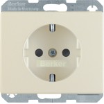 Berker 41350002 Schuko-Steckdose mit erhöhter Berührungsschutz Arsys cremeweiß glänzend 