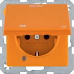 Berker 41516024 Schuko-Steckdose Aufdruck BSV Klappdeckel beleuchtet Q.1/Q.3/Q.7/Q.9 orange 