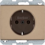 Berker 47140001 Schuko-Steckdose Arsys hellbronze Metall 