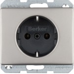 Berker 47140004 Schuko-Steckdose Arsys Edelstahl Rostfrei 