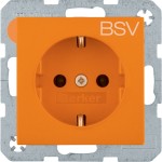 Berker 47238917 Schuko-Steckdose Aufdruck BSV erhöhter Berührungsschutz S.1/B.3/B.7 glänz 