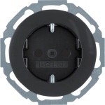 Berker 47552045 Schuko-Steckdose mit erhöhter Berührungsschutz Serie R.Classic schwarz,glänzend 