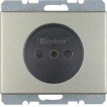 Berker 6161140104 Steckdose ohne Schutzkontakt mit erhöhter Berührungsschutz Arsys Edelstahl Rostfrei 
