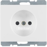 Berker 6161150069 Steckdose ohne Schutzkontakt Arsys polarweiß glänzend 