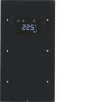 Berker 75642055 Touchsensor 2-fach mit Temperaturregler R.3 Glas schwarz 