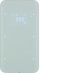 Berker 75642060 Touchsensor 2-fach mit Temperaturregler R.1 Glas polarweiß 