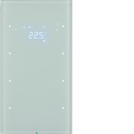 Berker 75643050 Touchsensor 3-fach mit Temperaturregler R.3 Glas polarweiß 