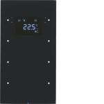 Berker 75643055 Touchsensor 3-fach mit Temperaturregler R.3 Glas schwarz 
