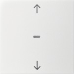 Berker 80961299 Abdeckung für Tastsensor-Modul 1-fach mit Pfeil-Symbol S.1/B.3/B.7 polarweiß matt 